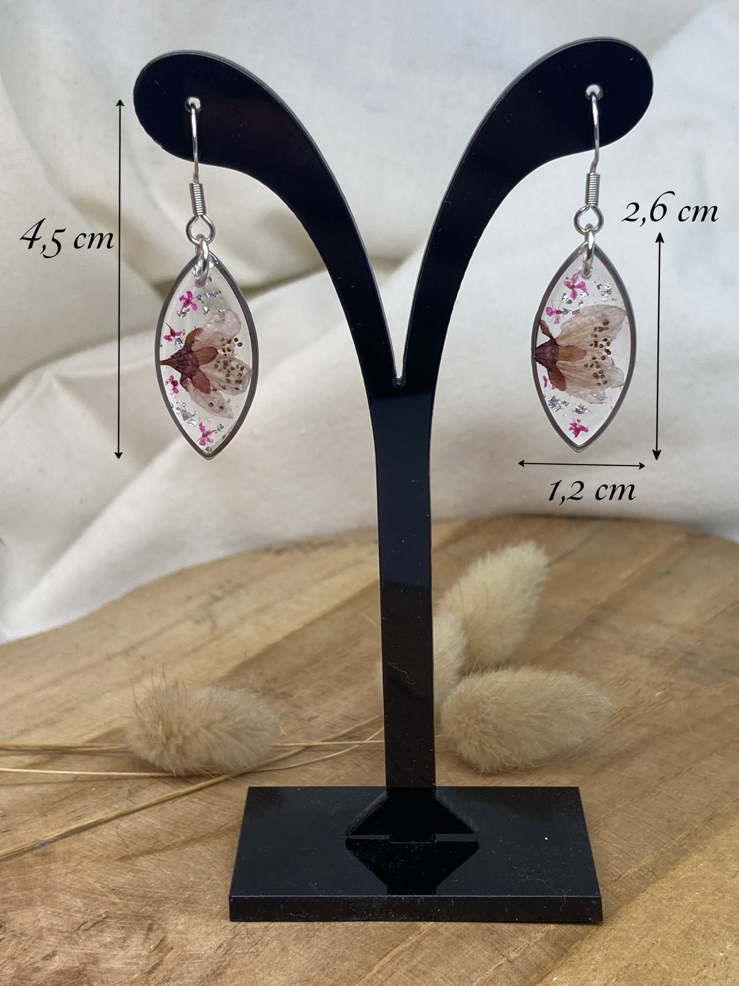 Boucles d'oreilles forme Œil de chat Sakura