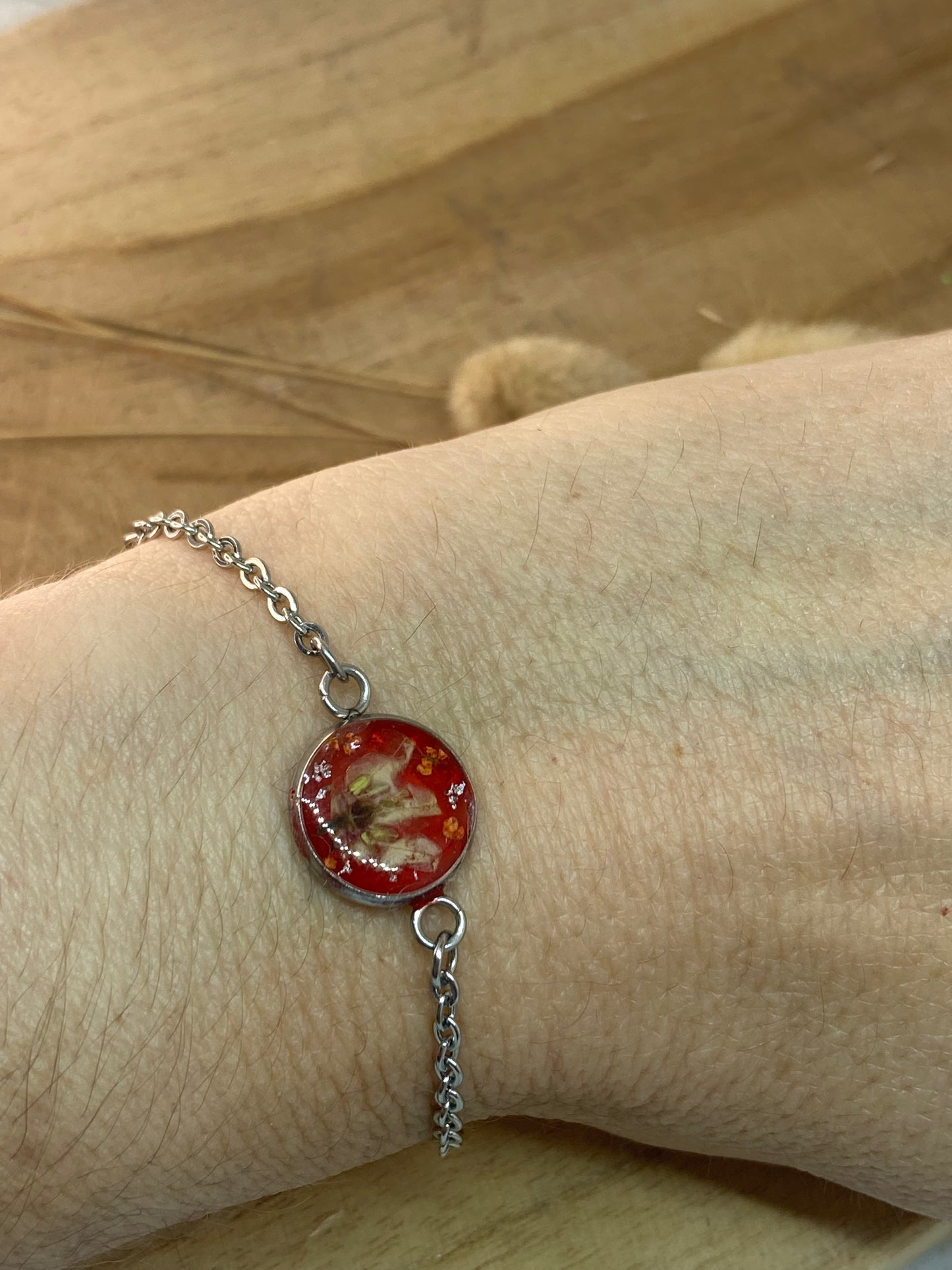 Bracelet forme ronde Fleurs sauvages